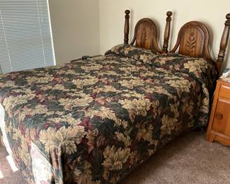 Queen Bed in bedroom - mattress & box springs in excellent condition