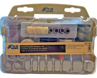 Complete BLUE HAWK Dremel Accessory Set