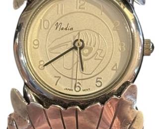Sterling Silver Turquoise Cuff Watch