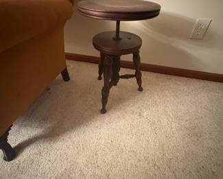 . . . antique piano stool