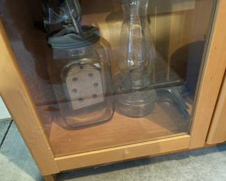 . . . glass butterchurn