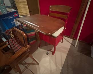 . . . vintage school desk