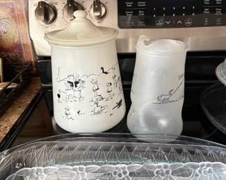 . . . Wizard of Id cookie jar and pitcher