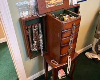 . . . jewelry armoire and jewelry
