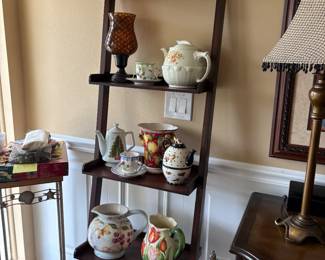 . . . another open shelf with cute accents