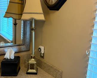 . . . accent lamp and wall clock