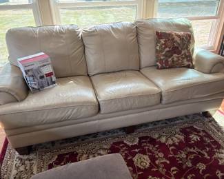 . . . leather couch