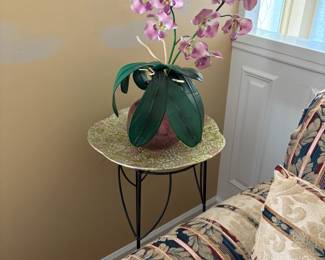 . . . nice accent table with orchid