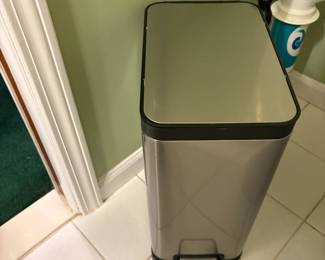 . . . stainless steel waste can