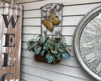 . . .  more butterfly yard art