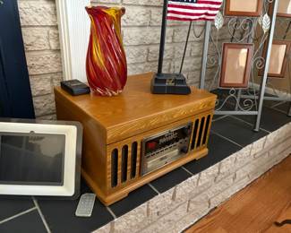 . . . turntable/radio/CD player