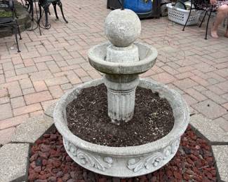 . . . fountain converted to planter