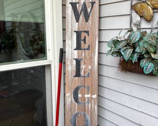 . . . Welcome sign