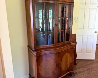 Mahogany china hutch