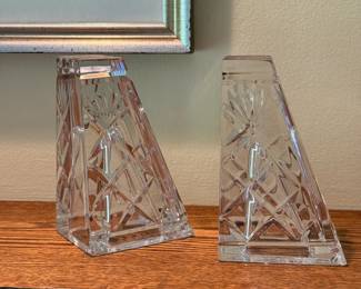 Crystal bookends