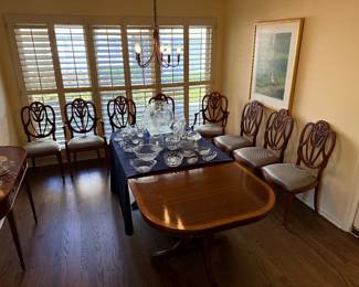 Dining table and chairs