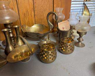 Lots of vintage Brass