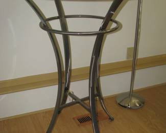 Tall glass top table