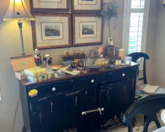 Dining room buffet and accessories