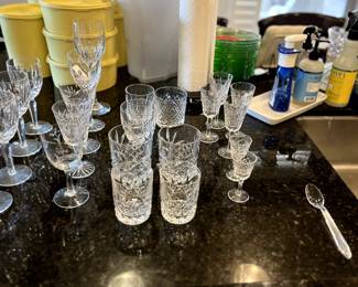 Waterford glasses.