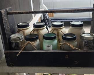 Many Mason Jars. 