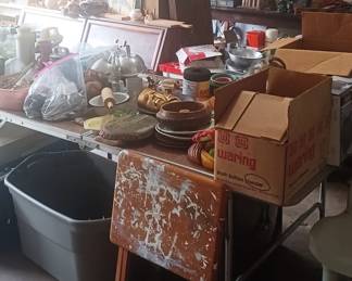 Of course, glass ware in the garage !
