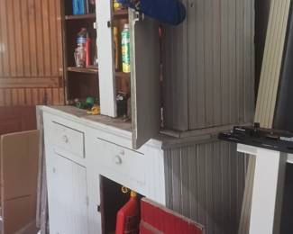 Look at the Bead Board cabinet