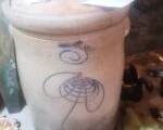 Red Wing 5 gall butter churn in the family room