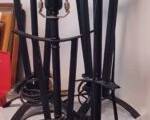 Hand Forged cast iron lamps 3table 1floor
