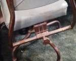 Industrial era desk chair