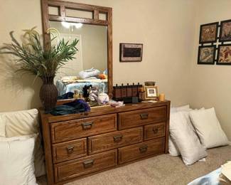 Dress with a mirror in another bedroom