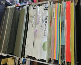 File Cabinet Drawer Contents