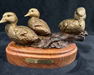 Joe Halko Bronze Sculpture Quackers