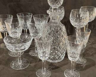 Waterford Glasses and Decanter