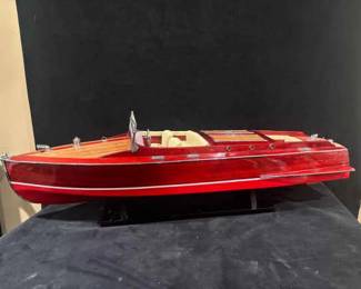 ChrisCraft Wooden Model Boat