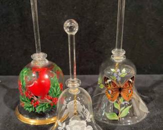 Hand Painted Glass Bells