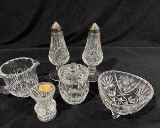 Waterford Crystal Salt And Pepper Shakers And Other Crystal