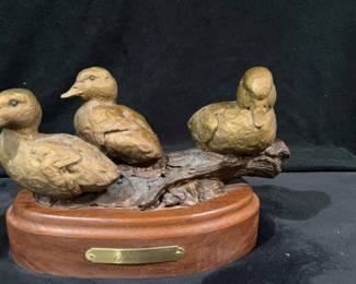 Joe Halko Quackers 524 Bronze Sculpture