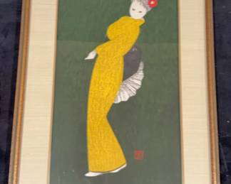 Woodblock Print by Artist Kaoru Kawano