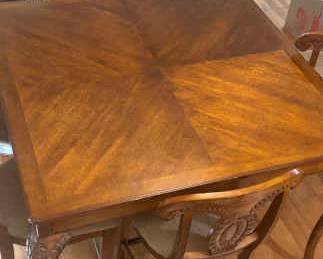 Wood High Top Table And Chairs
