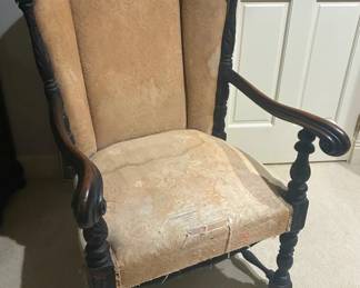 Antique Carved Chair For Refinishing