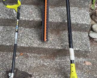 Ryobi Hedge Trimmer Pole Saw String Trimmer