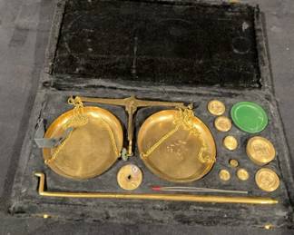 Vintage Brass Balance Scale