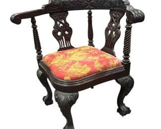 Victorian Mahagony Corner Chair