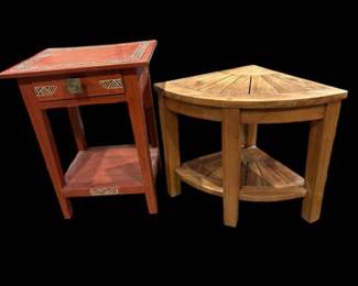 Two Wooden Side Tables