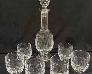 Waterford Crystal Decanter And Glasses