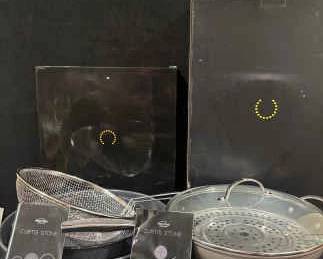 Curtis Stone 4Pc Chefs Skillet Set And Pizza Pan Set