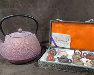 Japenese Metal Teapot Miniatures