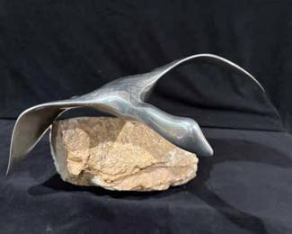 Vintage MCM Hoselton Aluminum Sculpture