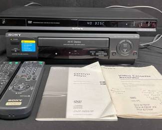CT544Sony DVD Player And VHS VCRPlayer